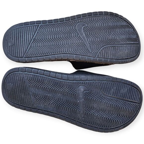 Nike Black Red Slides Womens 10 - Picture 5 of 6